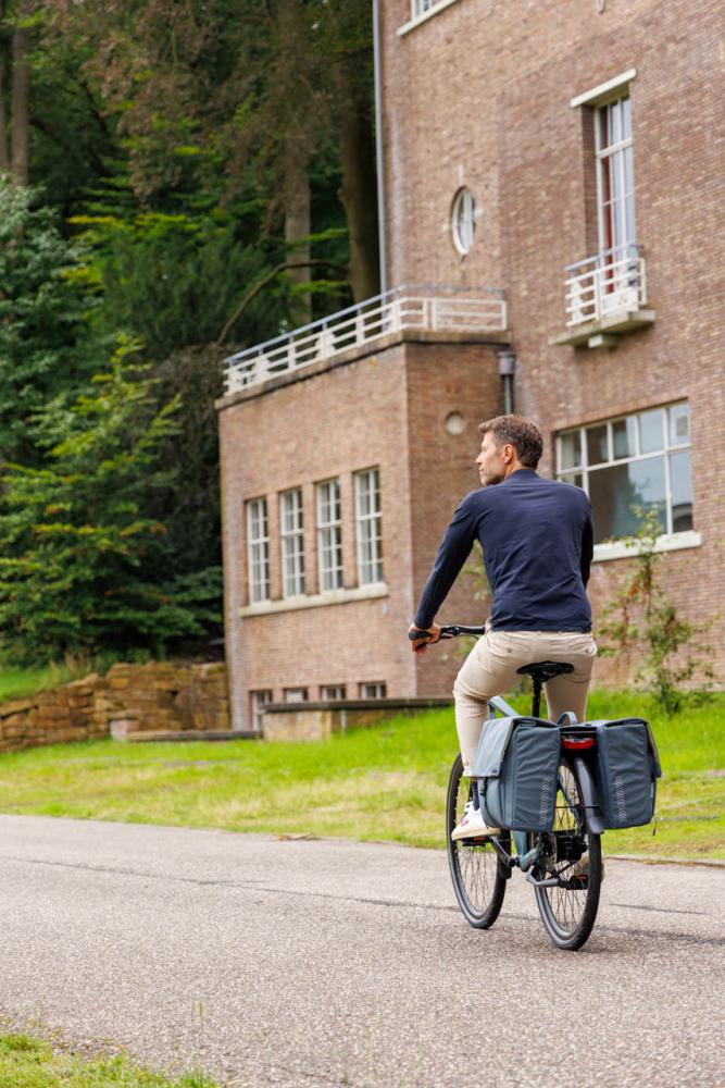 New Looxs Doppelpacktasche Tulum MIK Grey Green Grey - alltagstaugliche Fahrrad-Doppeltasche