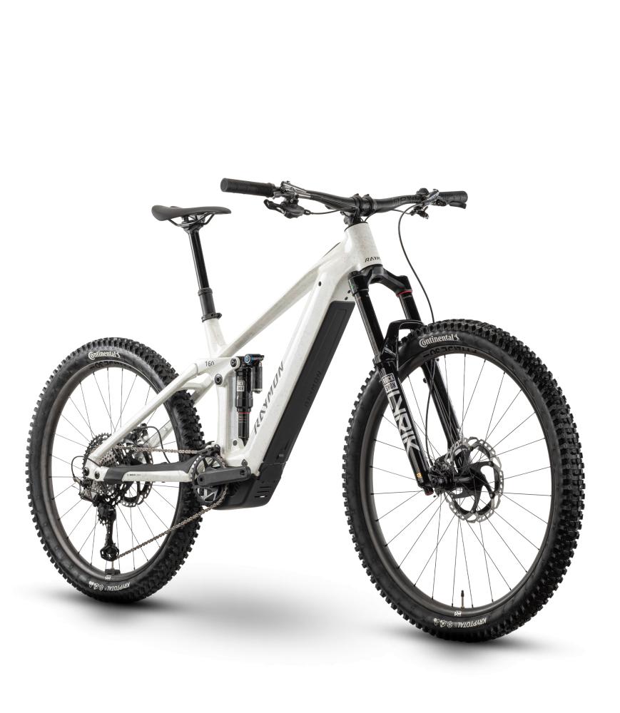 RAYMON Vamok Air E-Fully Größe M - Bosch Performance Line CX - 800 Wh - Shimano XTR 12-fach - White Marble