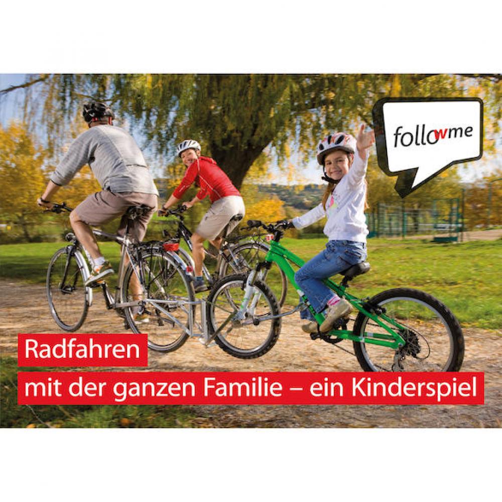 FollowMe Tandem-Komplettset - Eltern-Kind-Tandemkupplung für Kinderräder 12-20 Zoll
