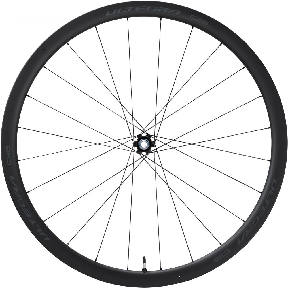 SHIMANO Vorderrad ULTEGRA WH-R8170 C36 TL Laufrad - Rennrad Vorderrad 28" 24 Loch Center-Lock 100x12 mm