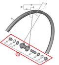 SHIMANO Hohlachse komplett für HB-TC500-12 - 500-12