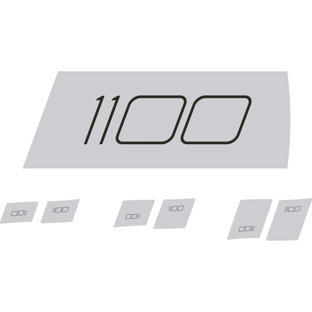 DT Swiss Decal-Set für Laufrad ARC 1100 Dicut Disc 29 Zoll Chrom - edles Upgrade - Aufkleber