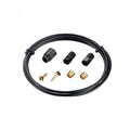 TEKTRO Bremsleitung 2000mm schwarz ohne Banjo mit Fittings für präzise Bremsperformance.