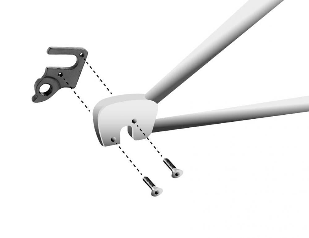 MARWI Schaltauge GH-288 inkl. Schrauben - Aluminium, passend für Cube Aerium C:68 Modelle 2018