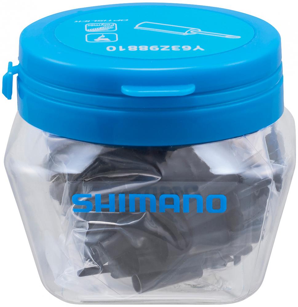 SHIMANO Endkappe Schaltzugaußenhülle ST-9000 - 100 Stück, kurze Spitze, ca. 66 g