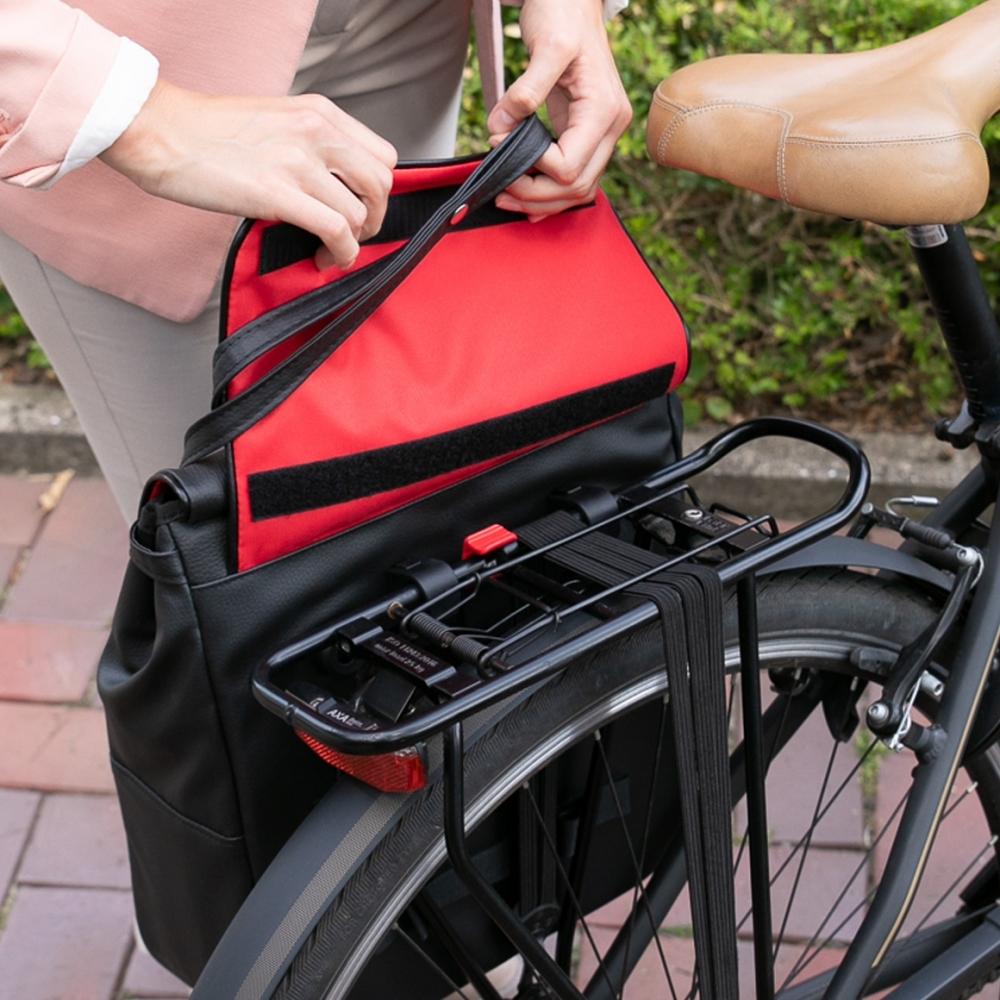 Haberland Business-Tasche Lifestyle schwarz - elegante Fahrradtasche für Laptop & Alltag
