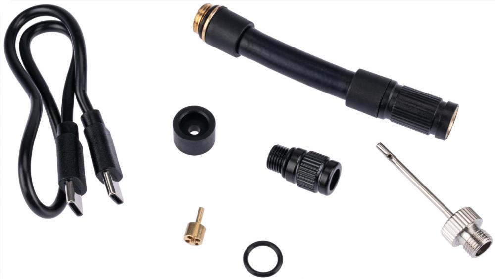 CONTEC Akku-Minipumpe Air Tronic Mini 8,3bar digital, Schrader/Presta, 70x56,5x31mm, Auto-Stopp, USB-C, inkl. Adapter