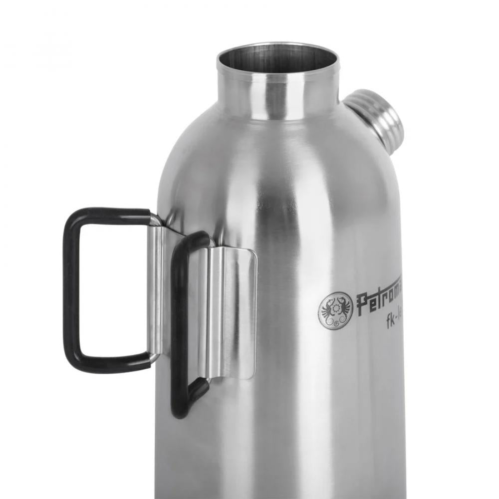 Petromax Feuerkanne Edelstahl 1,5 l Autarker Outdoor-Wasserkocher mit Doppelwand, schneller Erhitzung durch Kamineffekt, ideal für Camping und Trekking