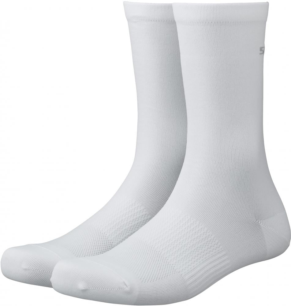 SHIMANO PERFORMANCE SOCKS WHITE Größe S/M WHITE - atmungsaktive Radsocken
