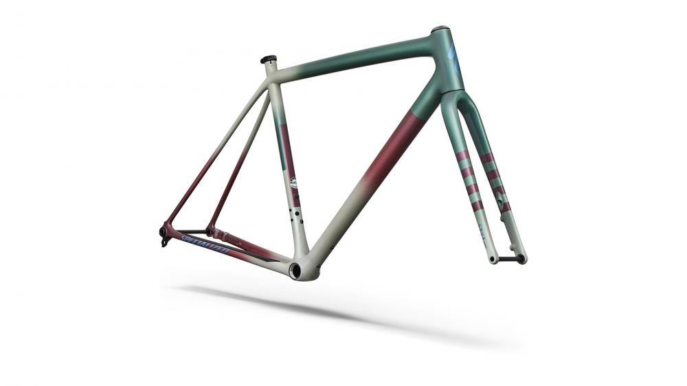 CRUX 10R Rahmenset - Cyclocross Rennrad Frame 54cm - Dolomite/Fjord/Glacier Metallic