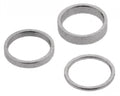 Ergotec Fahrrad Steuersatz Spacer Set 1 1/8 Zoll, unterschiedliche Dicken, silberfarben.