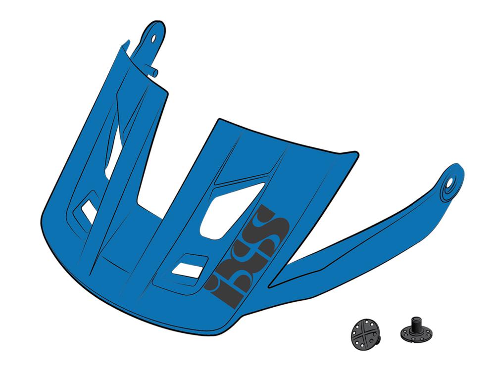 iXS Visor + Pins Trigger AM, fluor blue, M/L