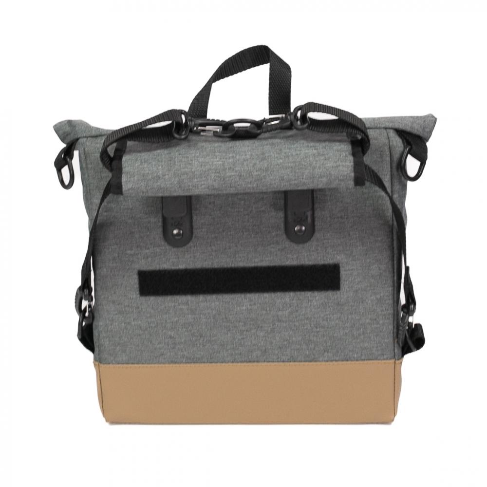Haberland Vario-Bike-Rucksack Keep Rollin' grau - flexibler Bike-Rucksack mit Variohaken