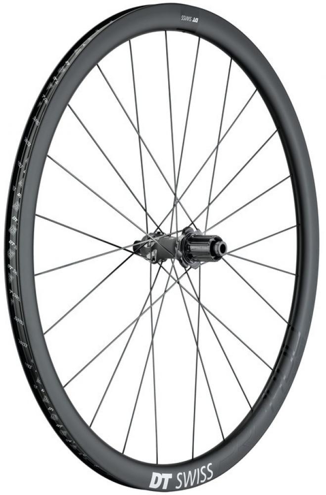 DT Swiss Laufrad PRC 1400 Spline Disc 622x18 mm schwarz - leichtes Carbon-Performance-Laufrad