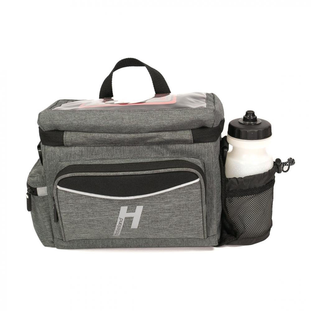 Haberland Lenkertasche 8l Max grau - praktische Fahrrad-Lenkerbag mit KLICKfix