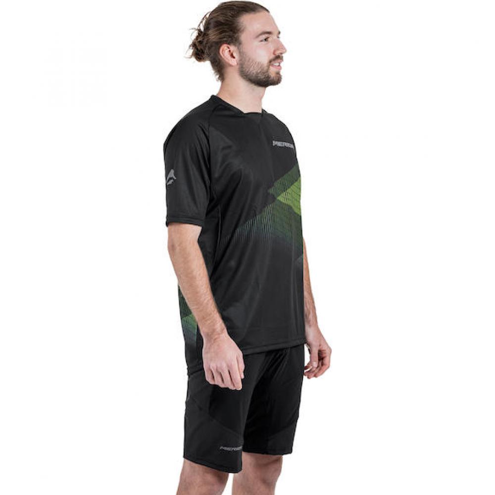 Merida Trikot MTB STRIPE S Schwarz/grün - robustes MTB-Trikot für Trail & Enduro