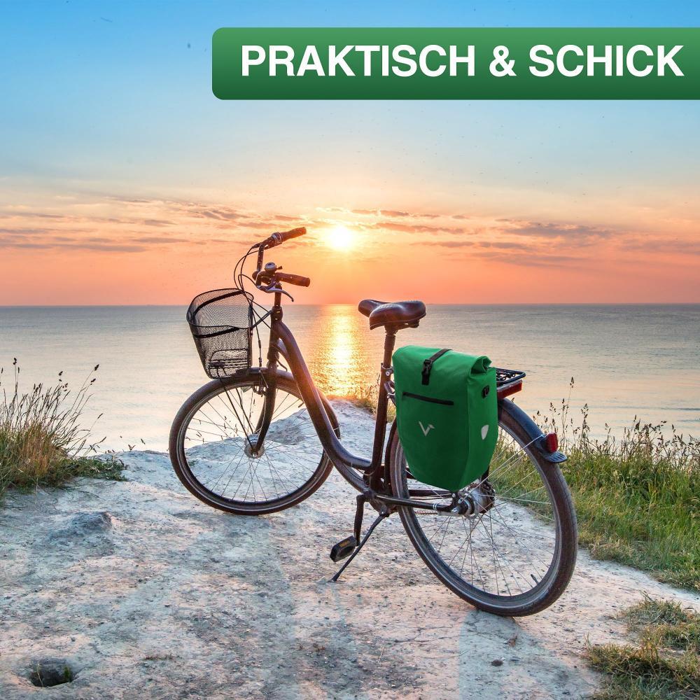 Valkental Gepäckträgertasche ValkBasic grün 20L