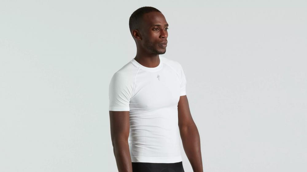 SEAMLESS LIGHT BASELAYER SS MEN WHT L/XL - Nahtloses Funktionsshirt Herren - Bekleidung