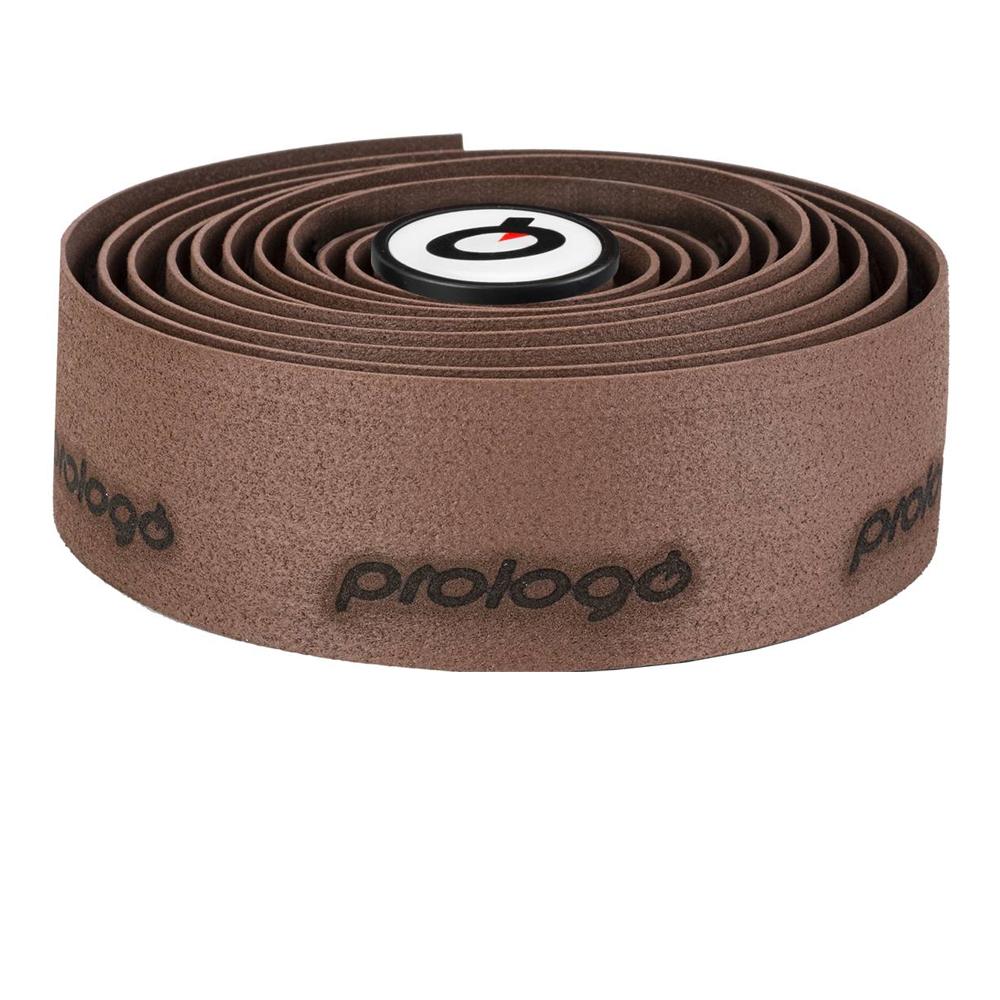 Prologo Lenkerband PLAINTOUCH + braun mit Stopfen, Kork/Gel