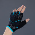 CHIBA Lady Gel - Radhandschuhe Damen XS schwarz/türkis mit Gelpolsterung