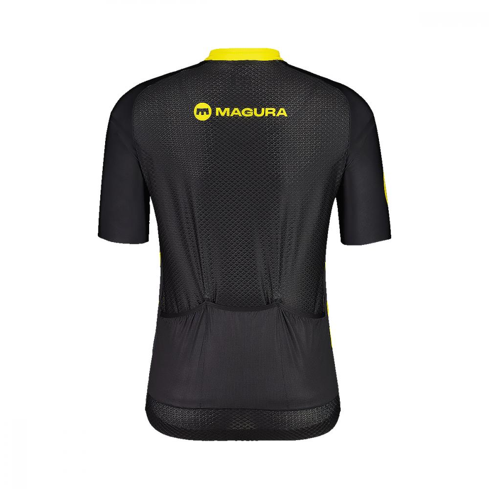 MAGURA Black Endurance Jersey highfivemtns, L Black - leichtes Trikot für Ausdauerfahrten
