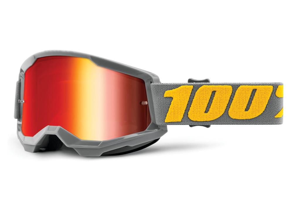 100% Strata 2 Goggle - Mirror Lens unis Izipizi - maximale Sicht & Komfort