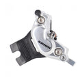 SRAM Code Ultimate Stealth 4-Kolben Bremssattel in Silber für maximale Bremskraft auf anspruchsvollen Trails.