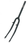 Schwarze 28 Zoll ATB-Fahrradgabel mit 1 Zoll Gewindeschaft, Konus 26,4mm und V-Brake Aufnahme.