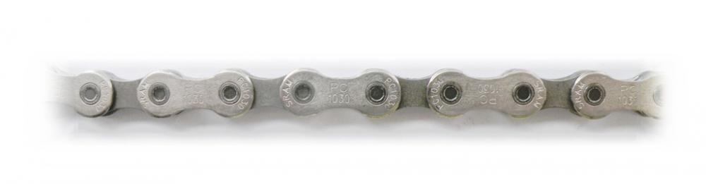SRAM Power Chain 1051 10-fach Fahrradkette, 114 Glieder, PowerLock, silber.