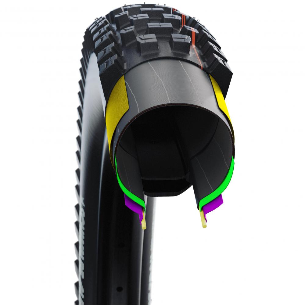 Schwalbe Faltreifen Albert Radial Trail Pro 63-622 Schwarz - maximaler Grip und Sicherheit