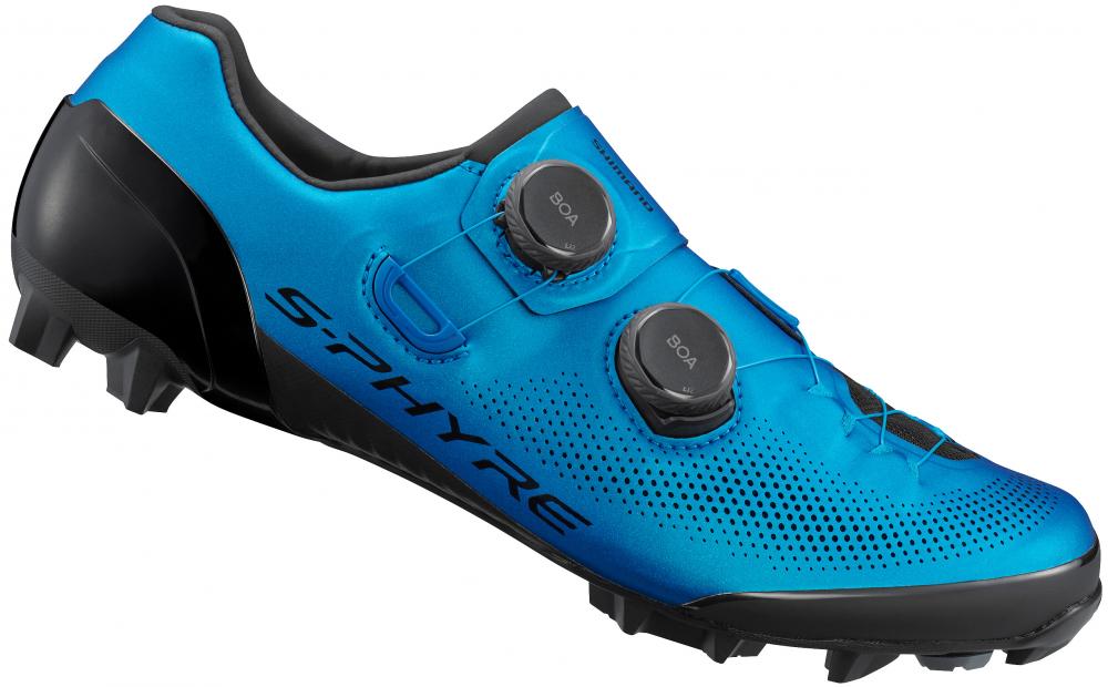 SHIMANO Fahrradschuhe XC903 Herren/Damen MTB SPD Fahrradschuhe Größe 47 breit Blau