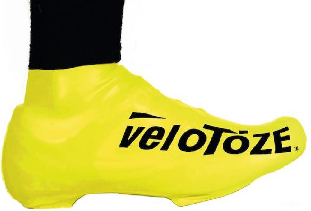 VeloToze Überschuh 2.0 kurz gelb L/XL Gelb - wasserdichter Aero-Überschuh für kalte Tage