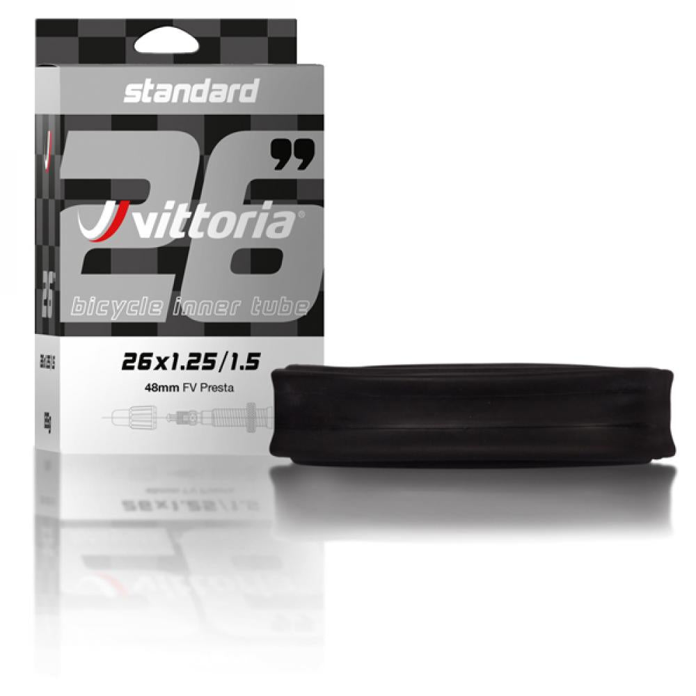 Vittoria Schlauch Standard 26x1.95/2.50 SV Presta 95 - zuverlässiger MTB-Fahrradschlauch