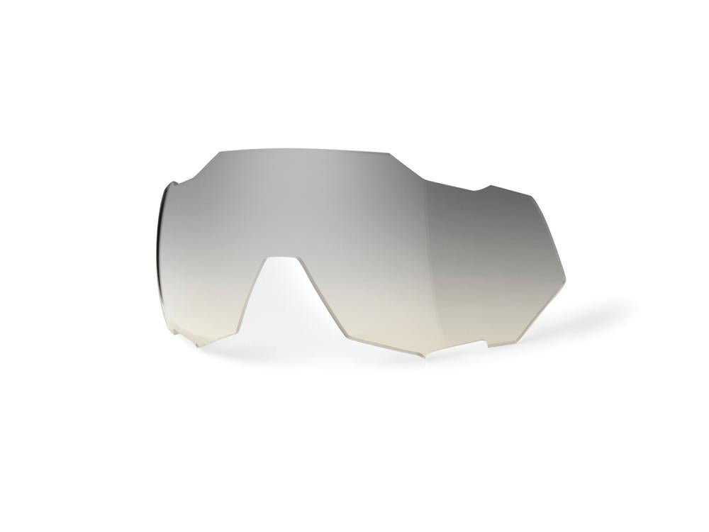 100% Speedtrap - Mirror Replacement Lens unis low-light yellow silver - maximale Sicht bei wenig Licht