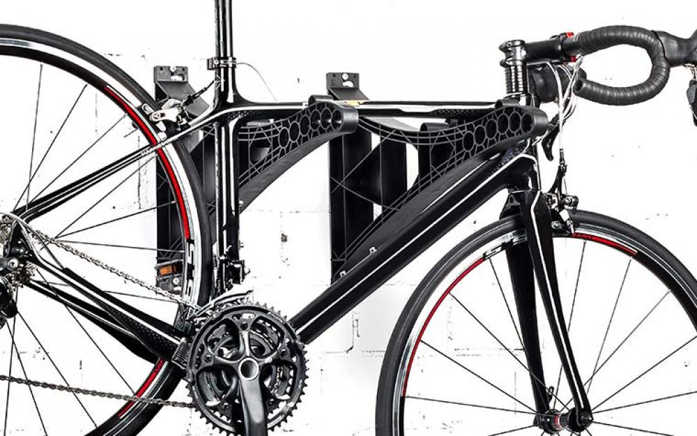 Hebie Fahrradständer TURRIX 40 mm grün - stabile, zeitgemäße Parklösung