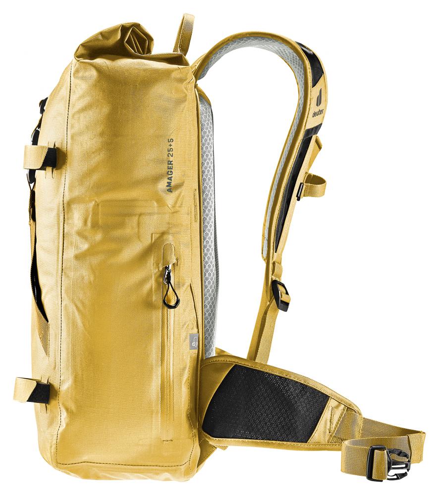 Deuter Amager 25+5 Fahrradrucksack wasserdicht 25 L Dune - Ergonomischer Pendler-Rucksack