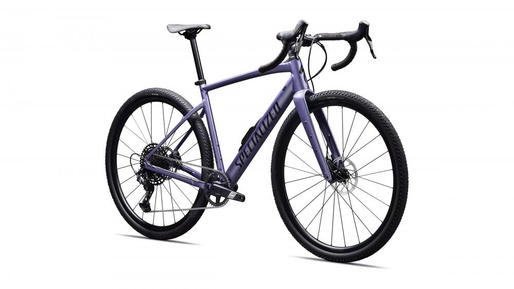 Specialized Diverge E5 Comp Gravel Bike - Satin Metallic Violet/Obsidian - Rahmengröße 54cm - Gravelbike