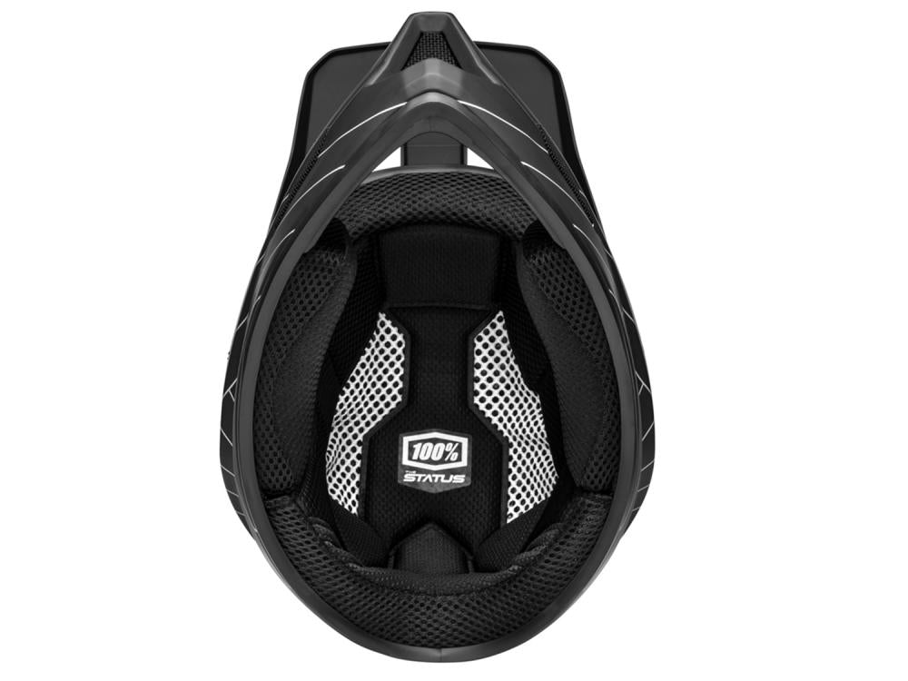 100% Status helmet XL black - leichter Fullface-Helm mit maximalem Schutz