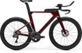 Merida TIME WARP TRI LIMITED Triathlonrad - Größe S - burgundy red-black - CF5 Carbonrahmen - Aero-Cockpit - Scheibenbremsen