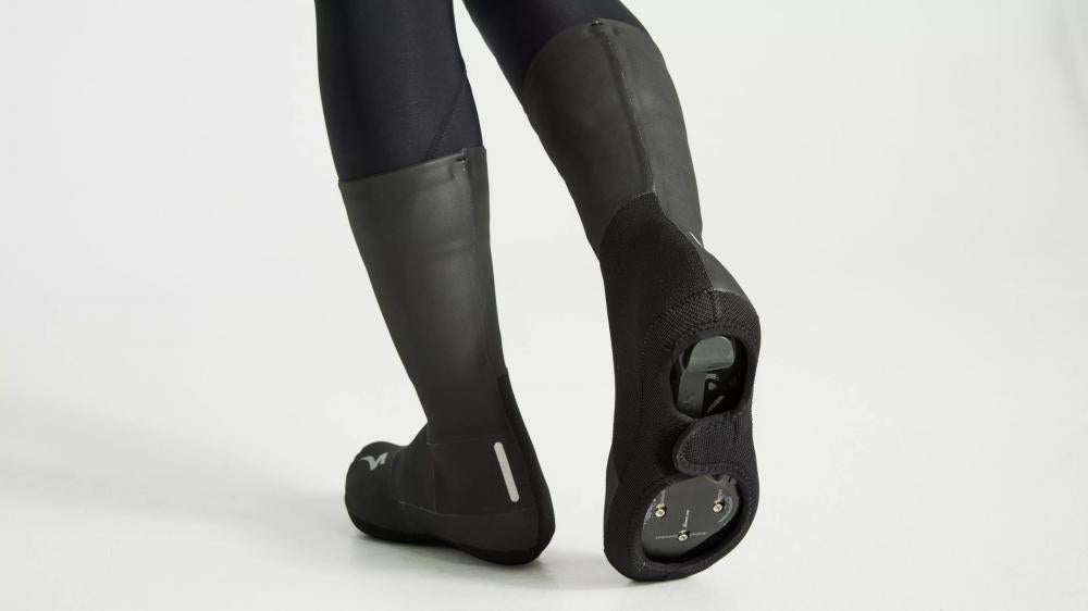 Neopren Überschuhe Schwarz XL/XXL - Wasserdichte Schuhüberzieher für Radsport & Outdoor - Schutzblech