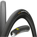 Continental Competition TT Schlauchreifen 25x28 mm schwarz, Premium Rennradreifen für Wettkampf, mit Profil und Schnittansich