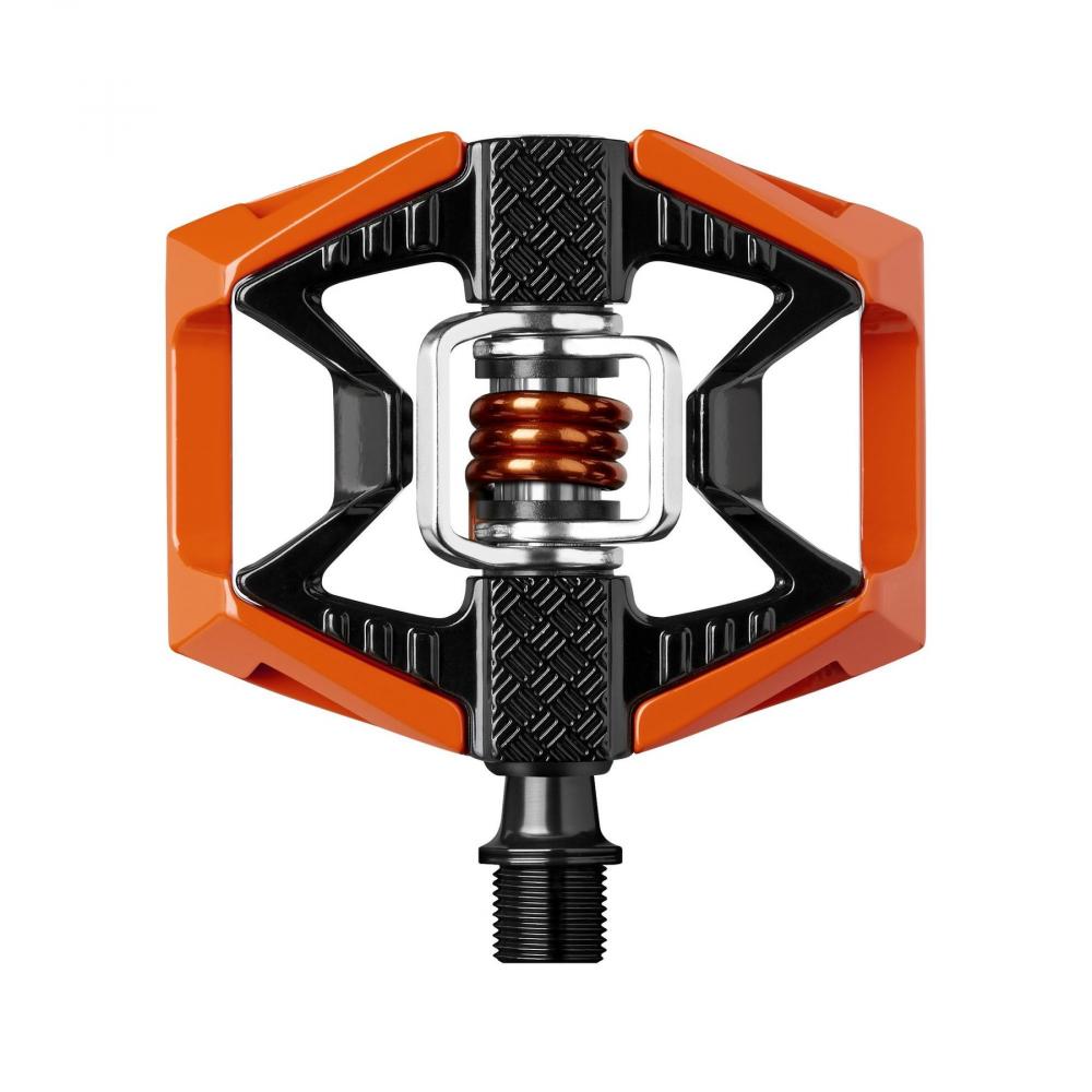 Crankbrothers Double Shot 2 Hybrid-Pedal orange-schwarz