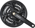 SHIMANO Kurbelgarnitur FC-M371, schwarz, 170mm, mit 48-36-26 Zähnen.