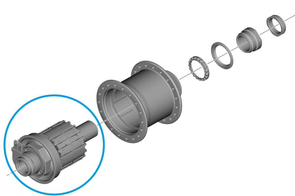 SHIMANO DYNAMOEINHEIT DH-UR708-3D 3W SILBER 36 Loch - effiziente Lichtversorgung