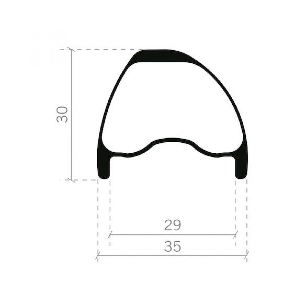 FSA Laufradsatz Gradient i29 WideR 27,5" 584x29 mm Schwarz - leichter Carbon-Enduro-Laufradsatz