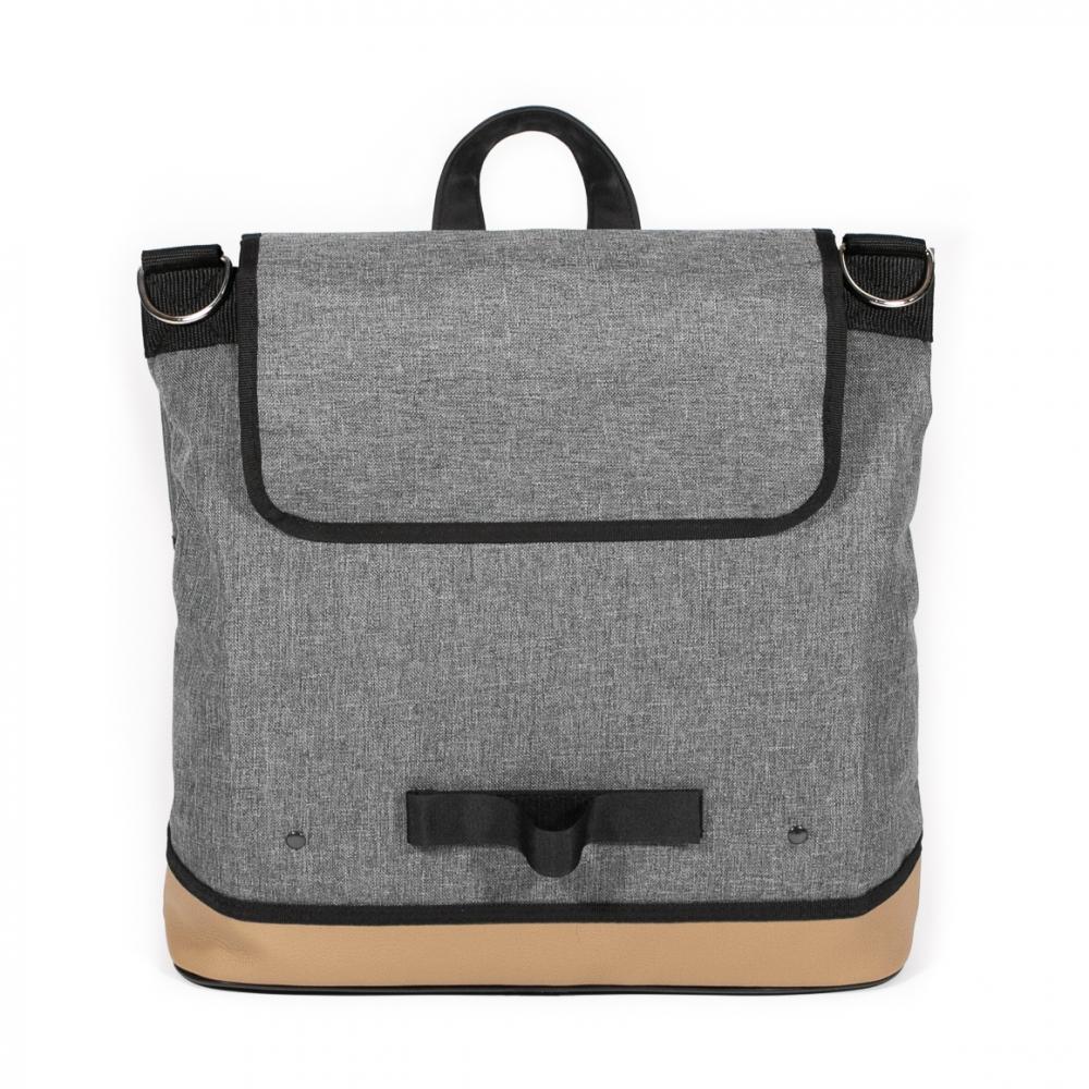 Haberland Einzeltasche Melan I grau - praktische Fahrradtasche mit Kompaktschiene