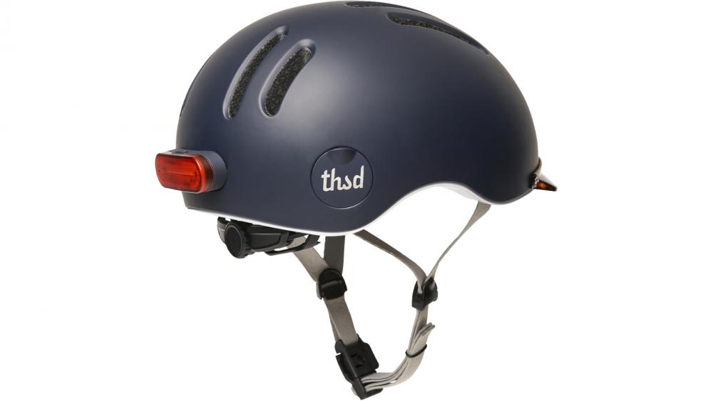 Thousand Chapter Club Navy M MIPS Fahrradhelm - stylischer Urban-Helm mit MIPS-Sicherheitssystem, integrierter Visierhalterung, Belüftung, Größe M 57-59 cm