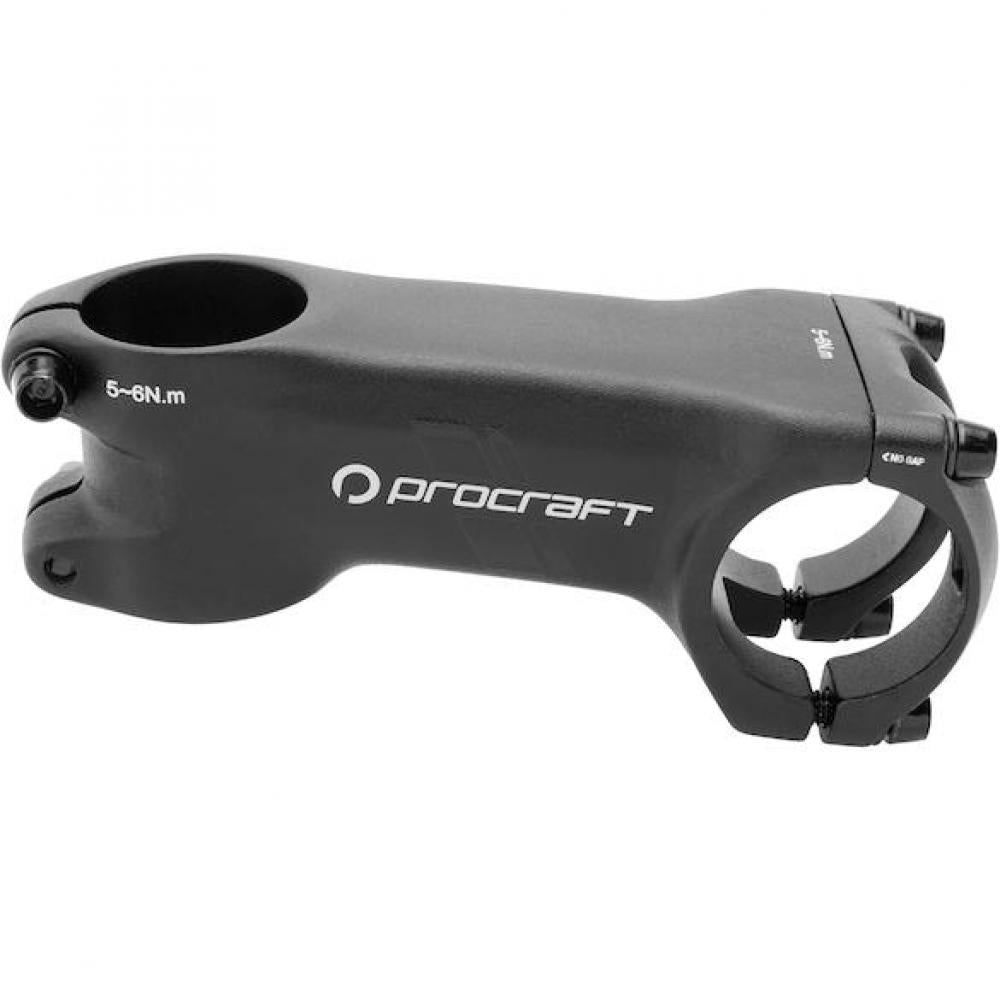 Procraft Vorbau Road Race -7° / 80 mm 31,8 mm Schwarz - Aluminium-Vorbau für Roadbikes