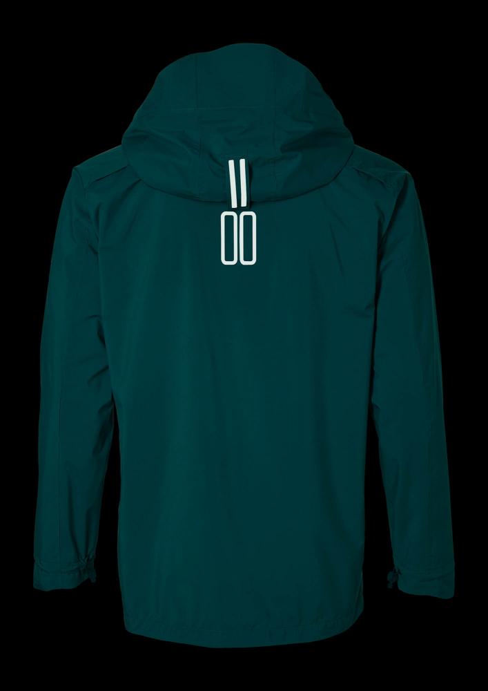 Basil Skane Herren Regenjacke teal green L - wasserdicht & atmungsaktiv (10.000 WP/MVP), T-Fabric mit DWR-Beschichtung, ergonomischer Schnitt, reflektierend & helmtauglich