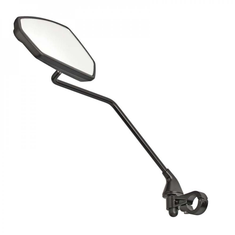 ergotec Rückspiegel M-77LV - Einklappbarer Fahrrad-Rückspiegel mit langem Arm und großer Spiegelfläche